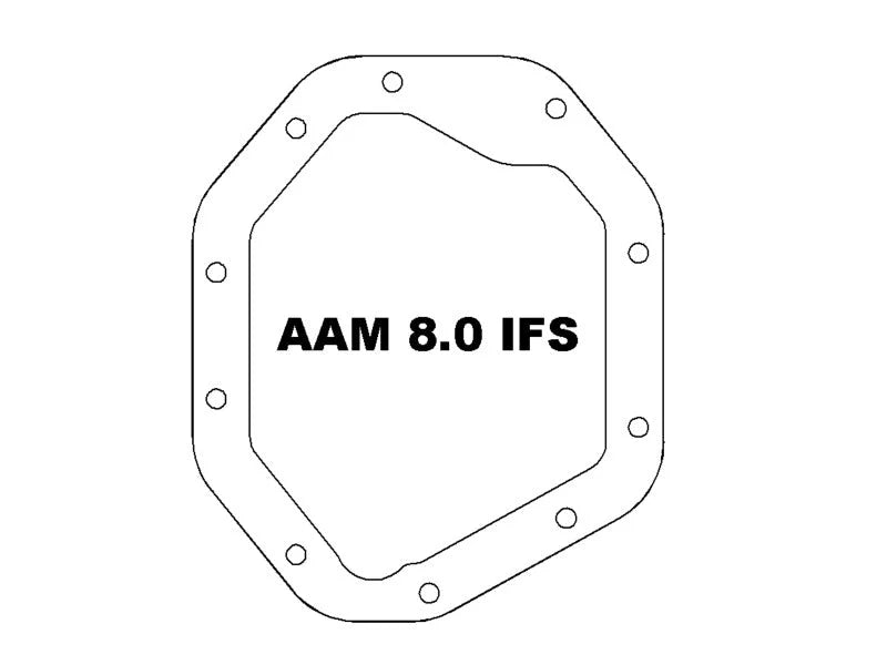 aFe 19-25 GM Trucks Front Diff Cover - Raw w/ Machined Fins - Installation View