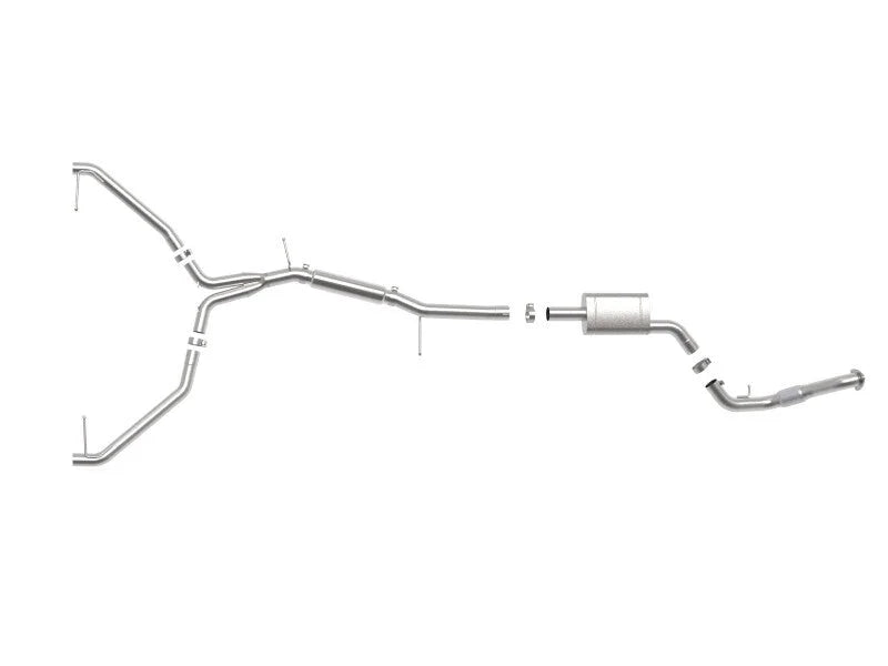 aFe 20-21 Audi A4 L4-2.0L (t) MACH Force-Xp 3in to 2-1/2in Stainless Steel Cat-Back Exhaust System - Additional View 5