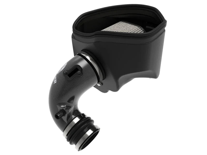 aFe 20-21 BMW Z4 M40i (G29) L6-3L (t) B58 Track Series Carbon Fiber Intake System w/Pro DRY S Filter - Back View