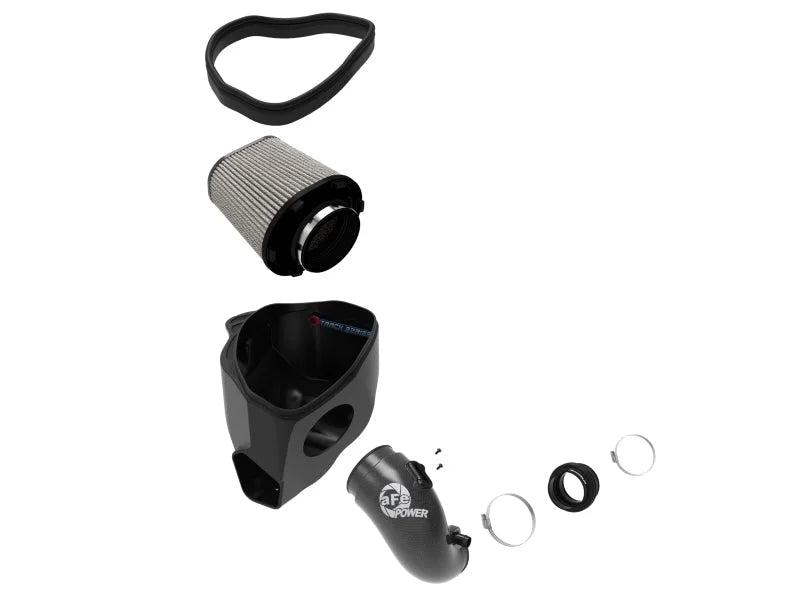 aFe 20-21 BMW Z4 M40i (G29) L6-3L (t) B58 Track Series Carbon Fiber Intake System w/Pro DRY S Filter - Installation View