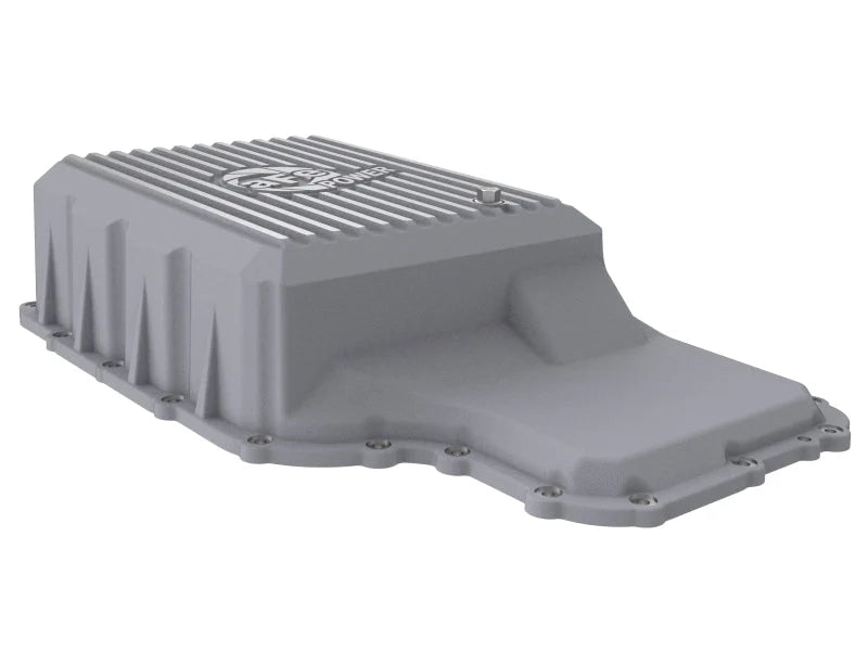 aFe 20-21 Ford Truck w/ 10R140 Transmission Pan Raw POWER Street Series w/ Machined Fins - Additional View 5