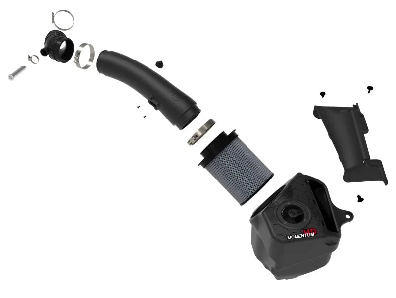 aFe 20-21 Jeep Wrangler (JL) V6-3.0L (td) Momentum HD Cold Air Intake System w/ Pro 10R Media - Back View