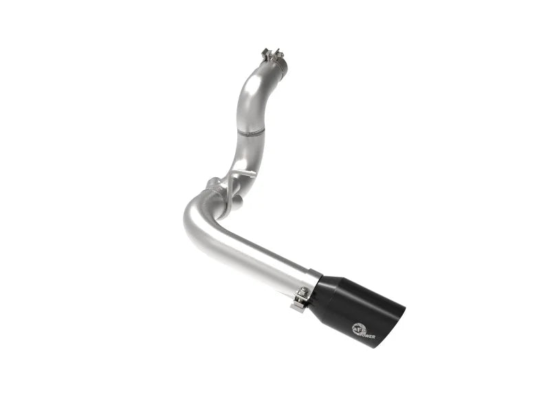 aFe 20-21 Jeep Wrangler Large Bore-HD 3in 304 Stainless Steel DPF-Back Exhaust System - Black Tip - Main Product View