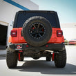 Load image into Gallery viewer, aFe 20-21 Jeep Wrangler Large Bore-HD 3in 304 Stainless Steel DPF-Back Exhaust System - Black Tip - Side View