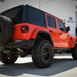 Load image into Gallery viewer, aFe 20-21 Jeep Wrangler Large Bore-HD 3in 304 Stainless Steel DPF-Back Exhaust System - Black Tip - Back View