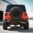 Load image into Gallery viewer, aFe 20-21 Jeep Wrangler Large Bore-HD 3in 304 Stainless Steel DPF-Back Exhaust System - Polished Tip - Side View