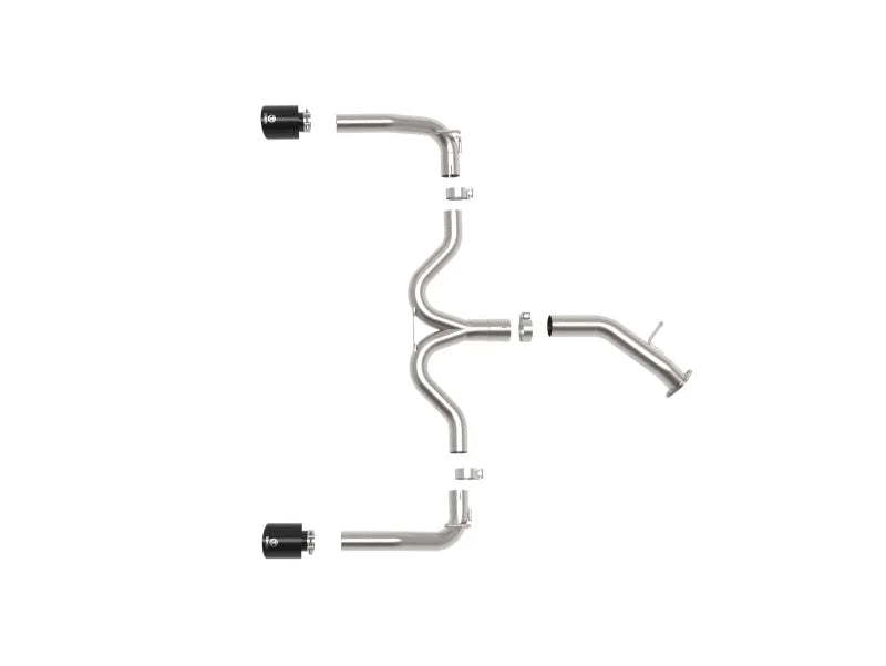 aFe 20-21 Kia Forte GT 1.6L 3in-2.5in 304 Stainless Steel Axle-Back Exhaust w/ Black Tips - Additional View 5