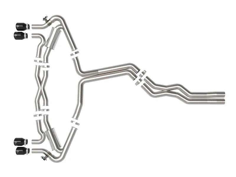 aFe 20-22 Audi RS6 Avant V8 4L (tt) MACH Force-Xp 3in to 2.5in 304 SS Cat-Back Exhaust w/ Black Tip - Additional View 6