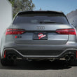 Load image into Gallery viewer, aFe 20-22 Audi RS6 Avant V8 4L (tt) MACH Force-Xp 3in to 2.5in 304 SS Cat-Back Exhaust w/ Carbon Tip - Back View