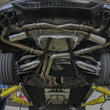 Load image into Gallery viewer, aFe 20-22 Audi RS6 Avant V8 4L (tt) MACH Force-Xp 3in to 2.5in 304 SS Cat-Back Exhaust w/ Carbon Tip - Installation View