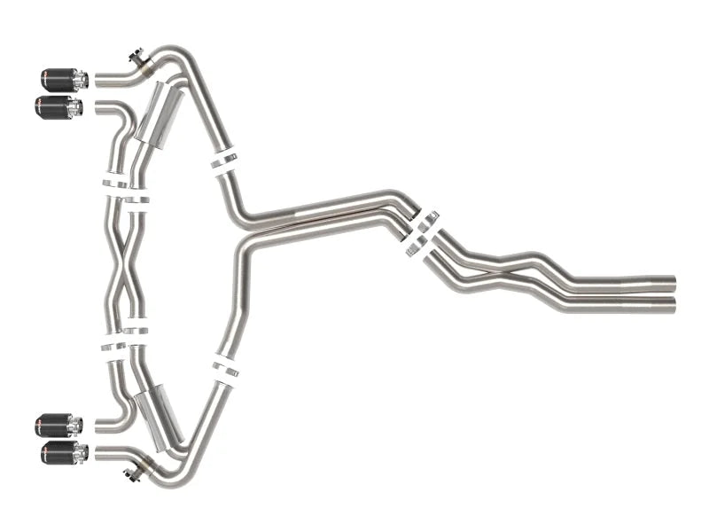 aFe 20-22 Audi RS6 Avant V8 4L (tt) MACH Force-Xp 3in to 2.5in 304 SS Cat-Back Exhaust w/ Carbon Tip - Additional View 5