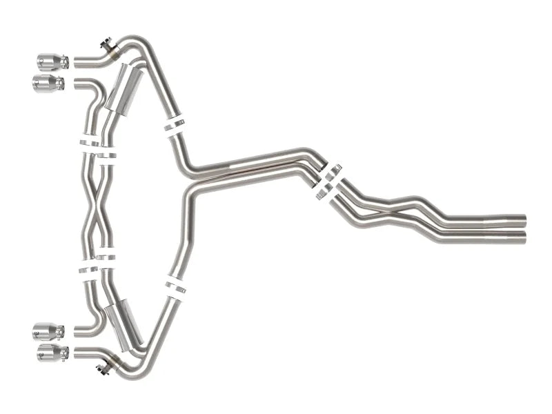 aFe 20-22 Audi RS6 Avant V8 4L(tt) MACH Force-Xp 3in to 2.5in 304 SS Cat-Back Exhaust w/Polished Tip - Additional View 6