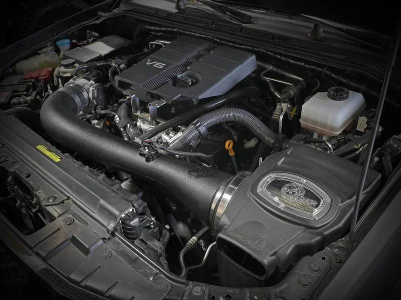 aFe 20-22 Nissan Frontier V6-3.8L Momentum GT Cold Air Intake System w/ Pro DRY S Filter - Side View