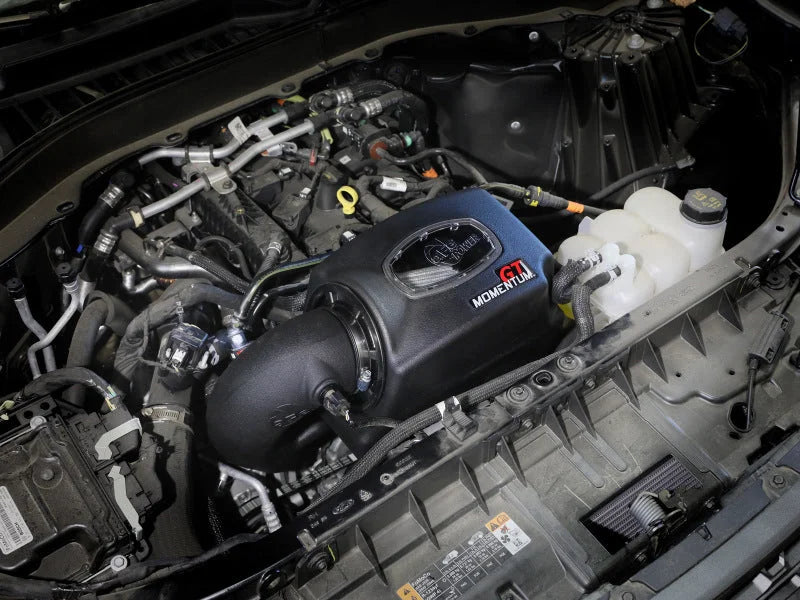 aFe 20-23 Ford Explorer L4 2.3L POWER Momentum GT Cold Air Intake System w/ Pro DRY S Filter - Side View