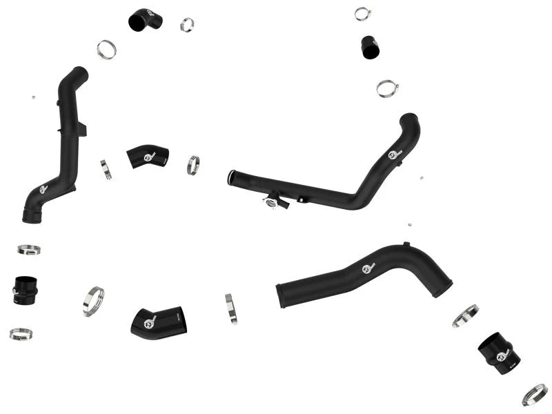 aFe 20-23 Ford Explorer ST V6 3.0L (tt) BladeRunner Aluminum Hot and Cold Charge Pipe Kit - Black - Additional View 6