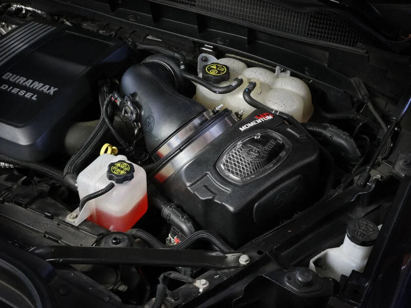aFe 20-24 GM Trucks/SUVs L6-3.0L (td) LM2/LZ0 Momentum HD Cold Air Intake System w/ Pro DRY S Filter - Side View