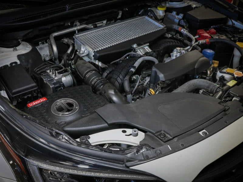 aFe 20-24 Subaru Outback Takeda Momentum  Pro 5R Cold Air Intake Filter - Side View