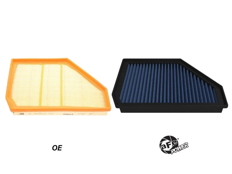 aFe 20-25 BMW X5/X6 M (F95/F96) V8-4.4L Magnum FLOW OE Replacement Air Filter w/ Pro 5R Media (Pair) - Back View