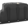 Load image into Gallery viewer, aFe 20-25 GM Diesel V8-6.6L L5P Engine Oil Pan w/ Machined Fins - Side View