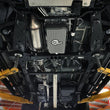 Load image into Gallery viewer, aFe 20-26 GM Trucks L6 3.0L Transmission Pan - Black w/ Machined Fins - Side View
