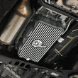 Load image into Gallery viewer, aFe 20-26 GM Trucks L6 3.0L Transmission Pan - Black w/ Machined Fins - Installation View