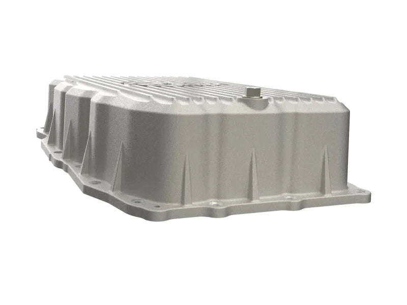 aFe 20-26 GM Trucks L6 3.0L Transmission Pan - Raw / Machined Fins - Additional View 5