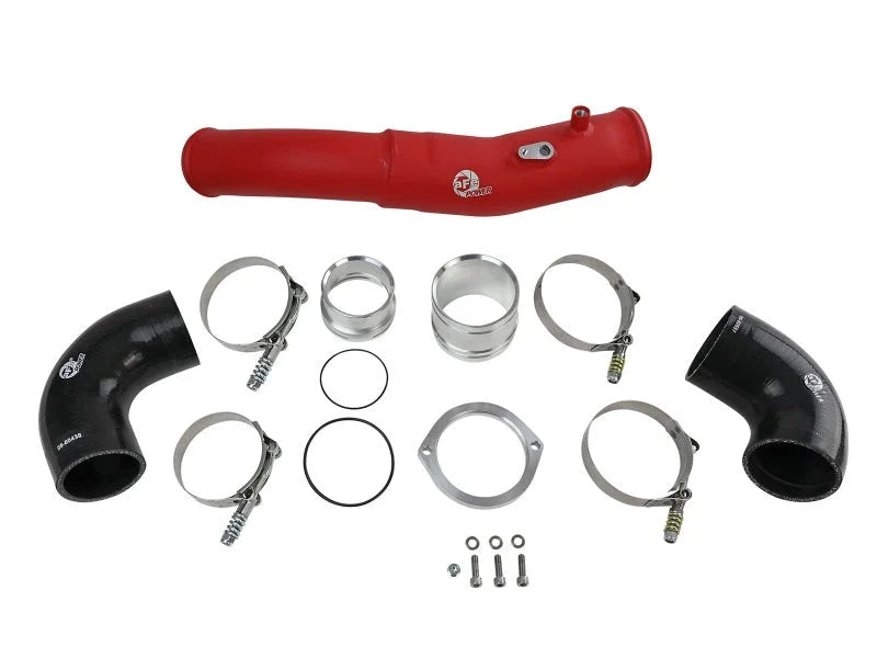 aFe 2020 Toyota Supra 3.0L 3in Red Intercooler Tube - Hot - Additional View 6
