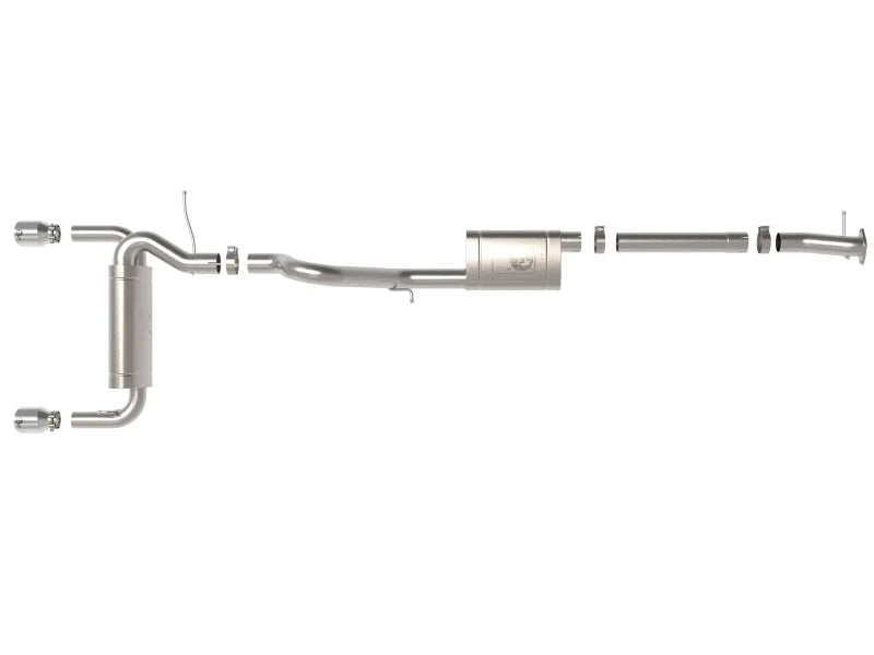 aFe 2021+ Ford Bronco L4-2.3L (t) / V6-2.7L (tt) Vulcan 3in. to 2.5in. SS Cat-Back - Polished - Additional View 5