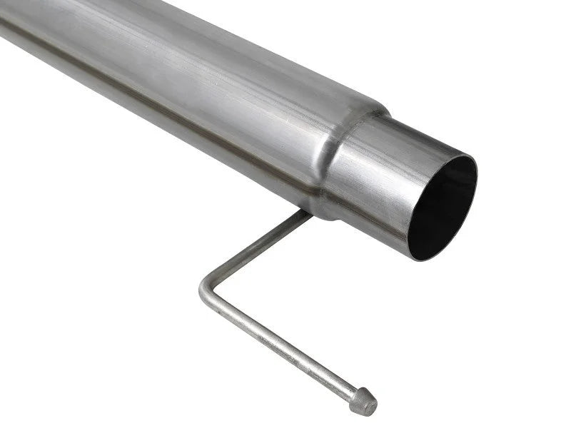 aFe 2021 Ford F-150 V6-3.0L (td) Large Bore 409 SS DPF-Back Exhaust System w/ Polished Tip - Installation View