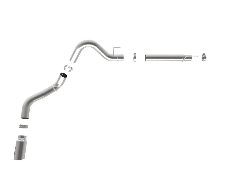 aFe 2021 Ford F-150 V6-3.0L (td) Large Bore 409 SS DPF-Back Exhaust System w/ Polished Tip - Additional View 6