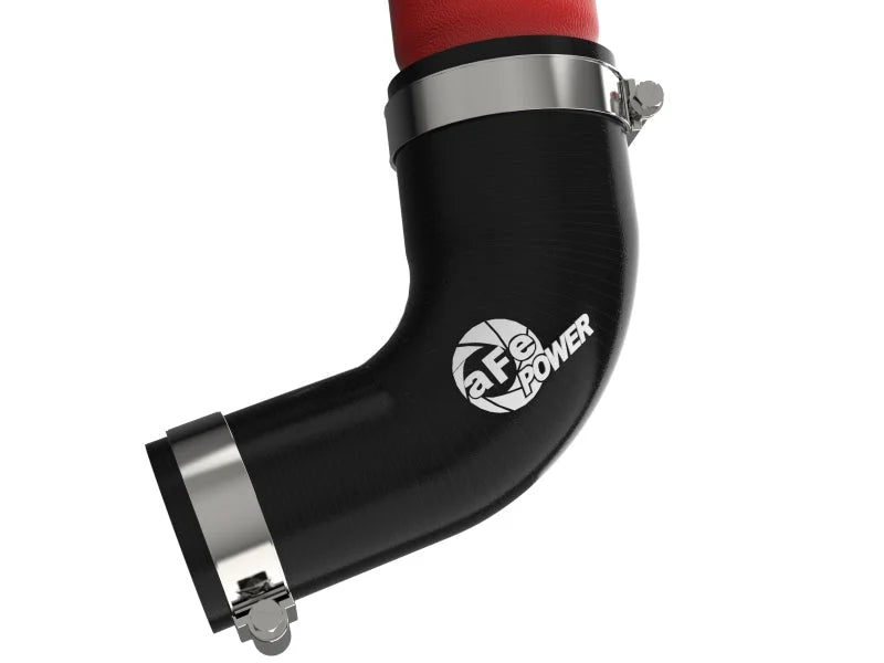 aFe 2022 Toyota Land Cruiser (J300) V6-3.5L (tt) BladeRunner 2.5in Aluminum Hot Charge Pipe - Red - Additional View 5