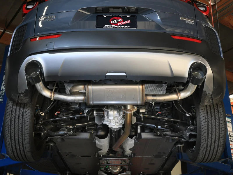 aFe 2023+ Mazda CX-50 Takeda 2.5in 304 SS Axle-Back Exhaust System w/ Black Tips - Installation View