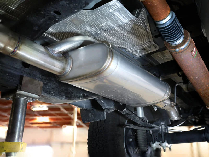 aFe 2024+ Ford Ranger L4-2.3L (t) Rock Basher 2.5in 409SS Cat-Back Exhaust - Installation View