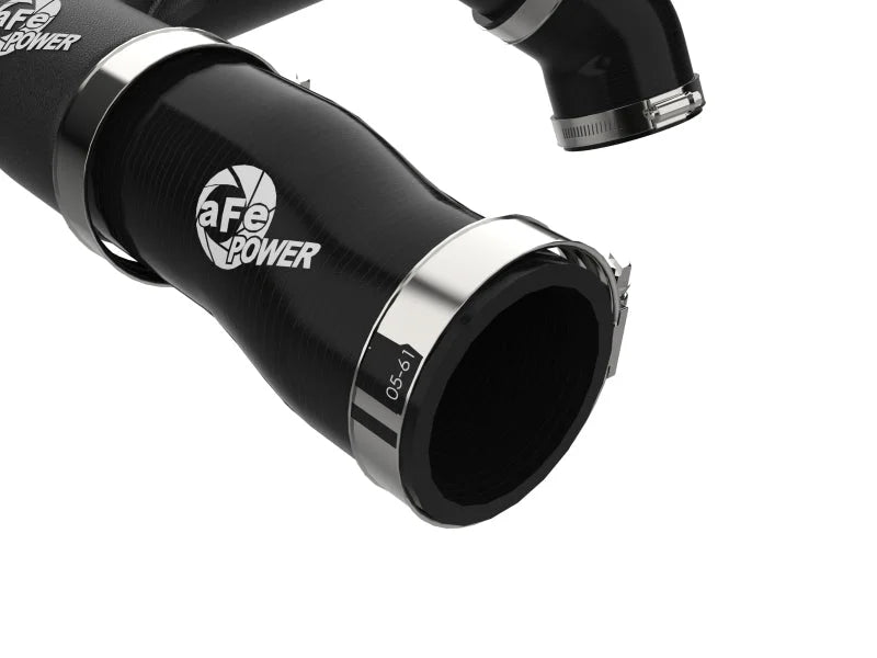 aFe 2024+ Jeep Wrangler JL L4-2.0L (t) BladeRunner 2-1/2in Aluminum Hot Charge Pipe - Black - Additional View 5