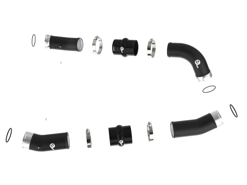 aFe 2024+ Toyota Tacoma BladeRunner  2.5in & 3in Aluminum Hot & Cold Charge Pipe Kit - Black - Additional View 10