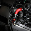 Load image into Gallery viewer, aFe 2024+ Toyota Tacoma BladeRunner  2.5in &amp; 3in Aluminum Hot &amp; Cold Charge Pipe Kit - Red - Side View