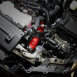 Load image into Gallery viewer, aFe 2024+ Toyota Tacoma BladeRunner  2.5in &amp; 3in Aluminum Hot &amp; Cold Charge Pipe Kit - Red - Back View