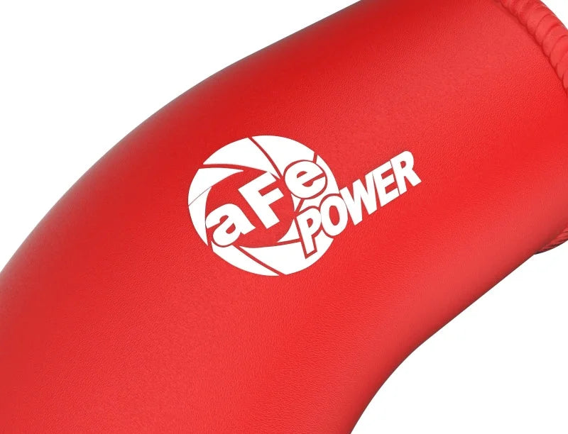 aFe 2024+ Toyota Tacoma BladeRunner  2.5in & 3in Aluminum Hot & Cold Charge Pipe Kit - Red - Installation View