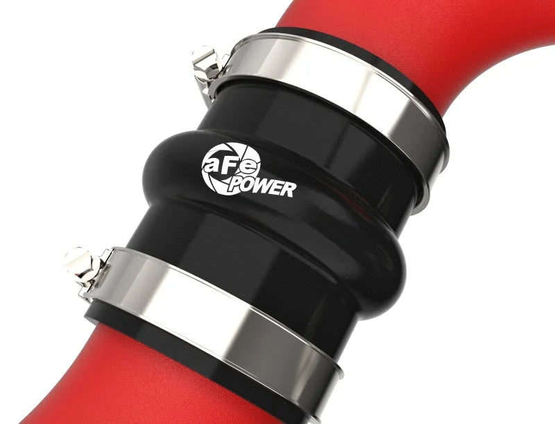 aFe 2024+ Toyota Tacoma BladeRunner  2.5in & 3in Aluminum Hot & Cold Charge Pipe Kit - Red - Additional View 5
