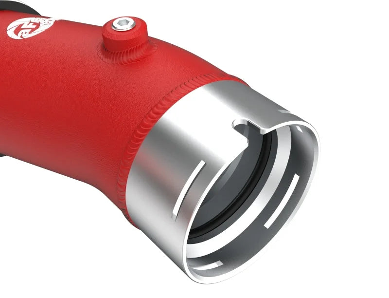 aFe 2024+ Toyota Tacoma BladeRunner  2.5in & 3in Aluminum Hot & Cold Charge Pipe Kit - Red - Additional View 6