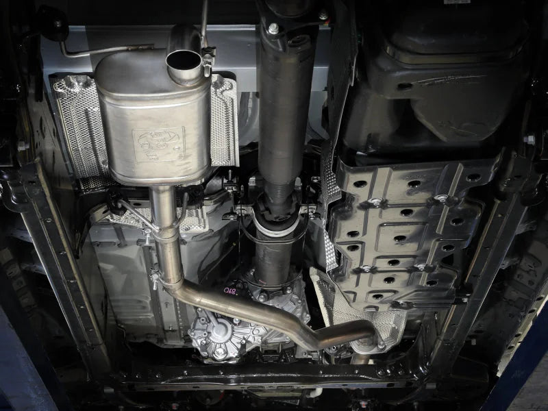 aFe 2024 Toyota Tacoma L4-2.4L ROCK BASHER 2.5in 409 Stainless Steel Cat-Back Exhaust System - Side View