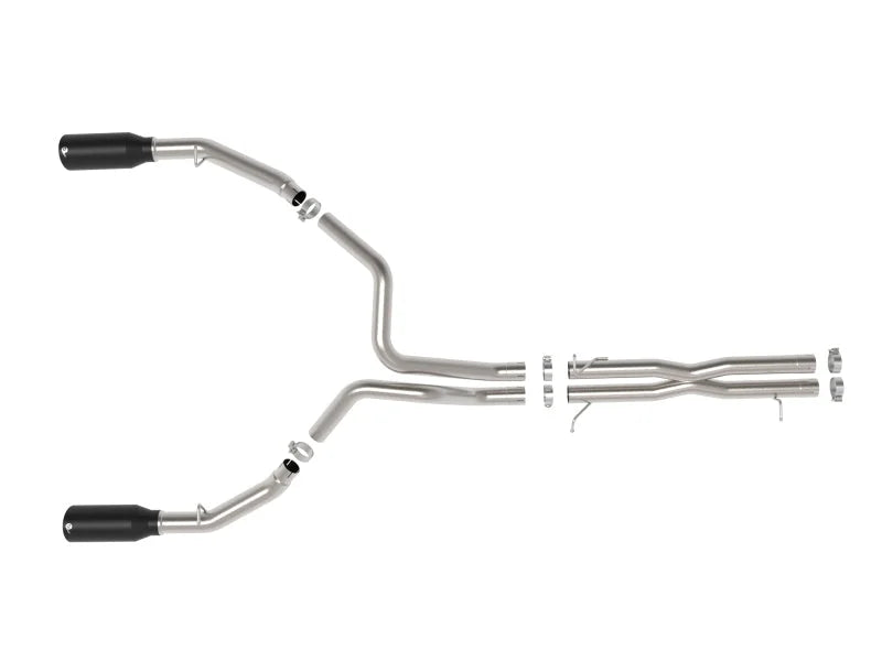 aFe 2025 Dodge RAM 1500 Vulcan Series 304 Stainless Steel Cat-Back Exhaust System w/ Black Tip - Additional View 5