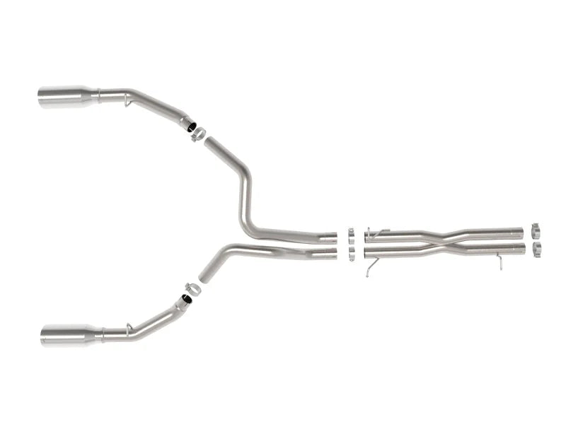 aFe 2025 Dodge RAM 1500 Vulcan Series 304 Stainless Steel Cat-Back Exhaust System w/ Polished Tip - Additional View 5