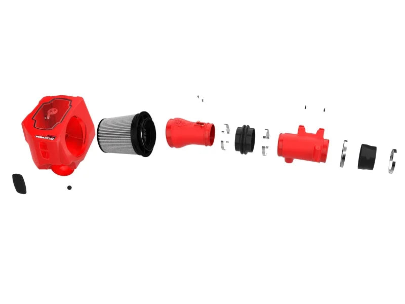 aFe 2025 RAM 1500 L6-3.0L (tt) Momentum GT Red Edition Cold Air Intake w/ Pro Dry S Filter (MOQ 12) - Side View