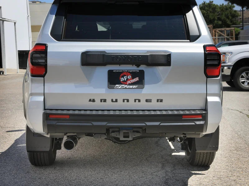aFe 2025 Toyota 4-Runner 2.5in to 3in SS-304 Cat-Back Exhaust w/ Black Tip - Side View