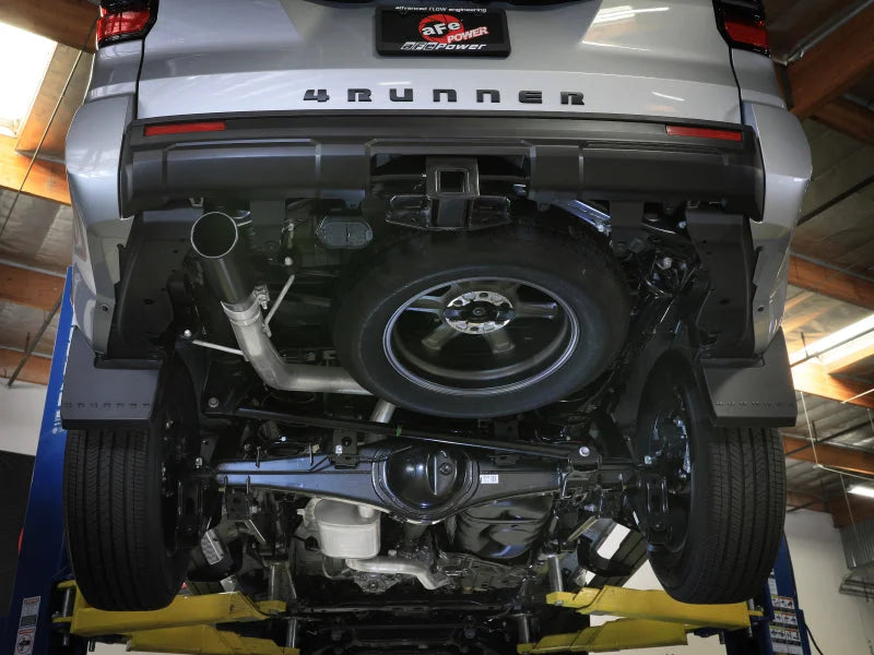 aFe 2025 Toyota 4-Runner 2.5in to 3in SS-304 Cat-Back Exhaust w/ Black Tip - Installation View