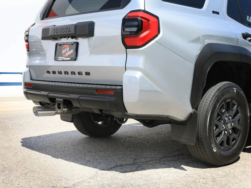 aFe 2025 Toyota 4-Runner 2.5in to 3in SS-304 Cat-Back Exhaust w/ Polished Tip - Back View
