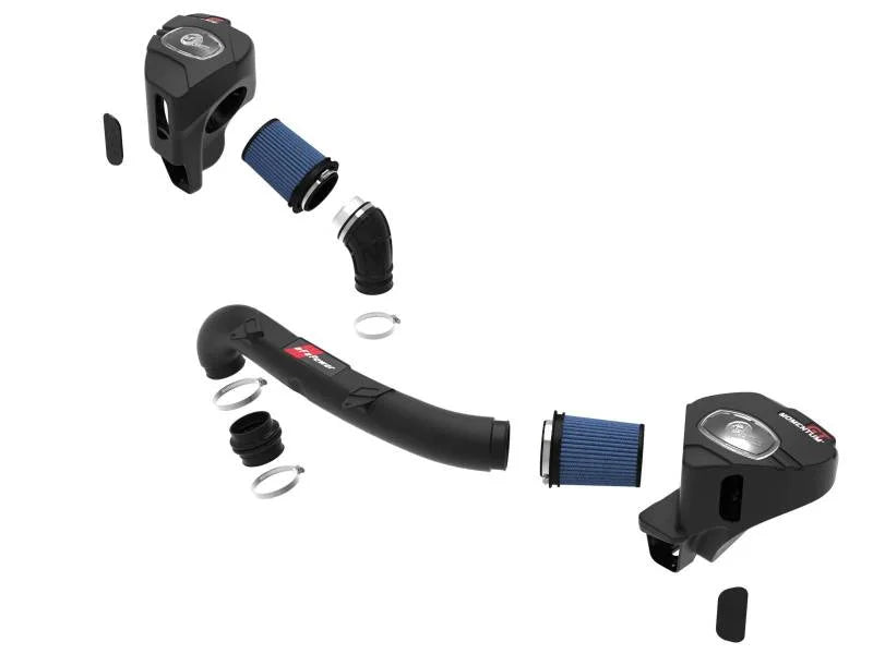 aFe 21-22 BMW M3/M4 (G80/82/83)L6-3.0L (tt) S58 Momentum GT Cold Air Intake System w/ Pro 5R Filters - Installation View