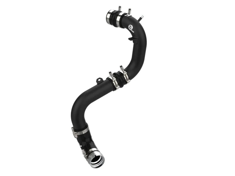 aFe 21-22 Ford Bronco V6-2.7Ltt BladeRunner 2.75in Alum Cold Charge Pipe - Black - Main Product View