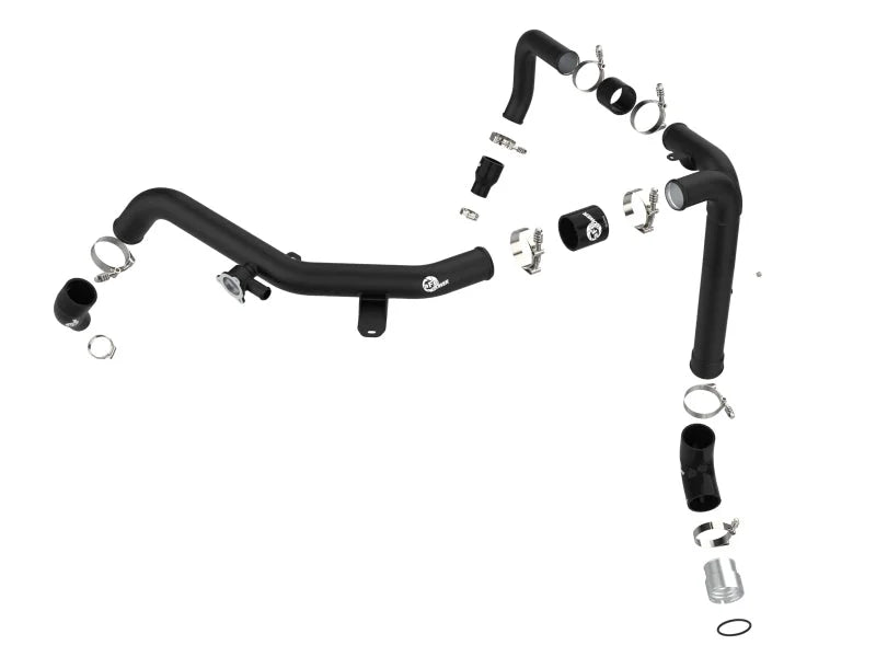 aFe 21-22 Ford Bronco V6-2.7Ltt BladeRunner Alum Hot Charge Pipe - Black - Additional View 6